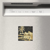 Bewaar de datum Tropische bestemming bruiloft Magneet (Insitu (Vaatwasser))