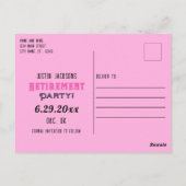 Bewaar de datum Tropische Pensioen Partij Briefkaart (Achterkant)