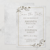 Bewaar de datum trouw aankondiging (Voorkant / Achterkant)