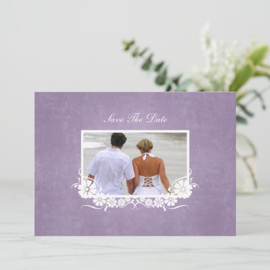 Bewaar de datum trouw engagement aankondiging (Staand voorkant)