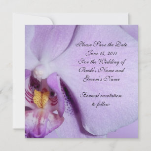 Bewaar de datum Trouwkaart orchidee Save The Date