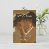 Bewaar de datum Trouwuitnodiging | Romantisch Save The Date (Staand voorkant)