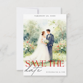 Bewaar de datum Trouwuitnodiging | Romantisch Save The Date