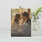 Bewaar de datum Trouwuitnodiging | Romantisch Save The Date (Staand voorkant)