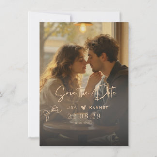 Bewaar de datum Trouwuitnodiging | Romantisch Save The Date