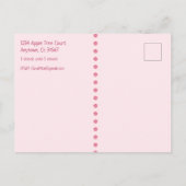 Bewaar de datum tweede verjaardag voor een meisje aankondigingskaart (Achterkant)