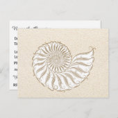 Bewaar de datum / Uitnodiging op ansichtkaart (Voorkant / Achterkant)