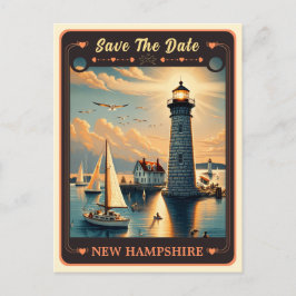 Bewaar de datum | Uitnodigingskaart New Hampshire Briefkaart