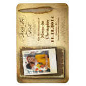 Bewaar de datum unieke fotomagneten Magneet (Verticaal)