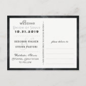 Bewaar de datum Union of Souls Skeletons Wedding Aankondigingskaart (Achterkant)