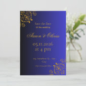 bewaar de datum van de bruiloft save the date (Staand voorkant)
