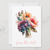 Bewaar de datum van de bruiloft uitnodiging. Huwel Kaart (Voorkant)