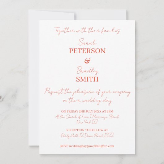 Bewaar de datum van de bruiloft uitnodiging. Huwel Kaart (Achterkant)