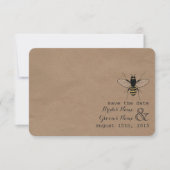 Bewaar de datum van de opslag van het karkasvlees save the date (Voorkant)