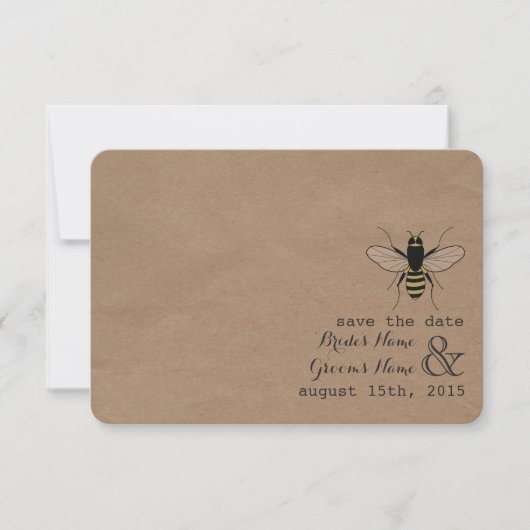 Bewaar de datum van de opslag van het karkasvlees save the date (Voorkant)