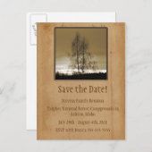 Bewaar de datum van gezinshereniging aankondigingskaart (Voorkant / Achterkant)