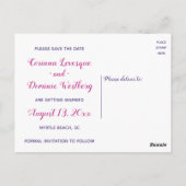 Bewaar de datum veren Native American Verloving Briefkaart (Achterkant)