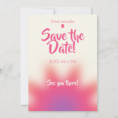 Bewaar de datum verjaardagsuitnodiging save the date (Voorkant)