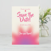 Bewaar de datum verjaardagsuitnodiging save the date (Staand voorkant)