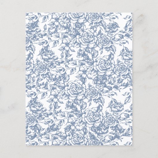 Bewaar de datum Victoriaans Floral Dusty Wedding (Achterkant)