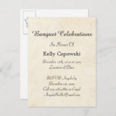 Bewaar de datum vintage aankondigingskaart (Voorkant / Achterkant)