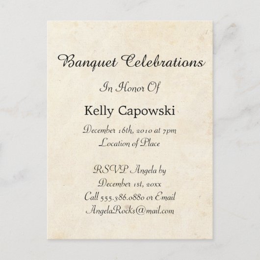 Bewaar de datum vintage aankondigingskaart (Voorkant)