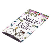 Bewaar de datum vintage fiets magneet (Linkerzijde)