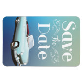 Bewaar de datum Vintage klassieke auto Magneet (Horizontaal)