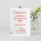 Bewaar de datum vintage locomotief uitnodiging (Staand voorkant)