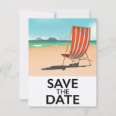 Bewaar de datum vintage strandstoel (Voorkant)