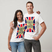 Bewaar de datum vintage Union jack T-shirt (Unisex)