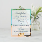 Bewaar de datum vintage vissersboot kaart (Staand voorkant)