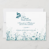 Bewaar de datum ~ Vlindertuin 6 Save The Date (Voorkant)