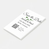 Bewaar de datum voeg koppelnaam q r code datum pla post-it® notes (Schuin)