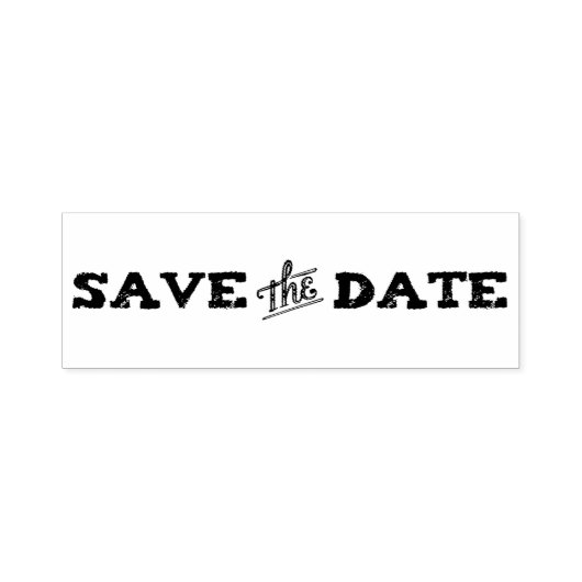 Bewaar de datum voor aankondigingen, bruiloften  zelfinktende stempel (Design)