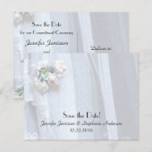 Bewaar de datum voor de verbintenisceremonie briefkaart (Voorkant / Achterkant)