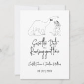 Bewaar de datum voor een brullend goede tijd Dino- Save The Date (Voorkant)