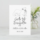 Bewaar de datum voor een brullend goede tijd Dino- Save The Date (Staand voorkant)