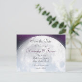 Bewaar de datum voor Space Thema Wedding Aankondigingskaart (Staand voorkant)