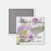 Bewaar de datum Voornamen Orchidee Magnet (Voorkant / Achterkant)