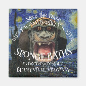 BEWAAR DE DATUM VUILE VROUWEN SPONS BADEN DINSDAG MAGNEET (Voorkant)