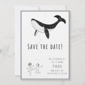 Bewaar de datum - Walvissen verliefd Save The Date (Voorkant)