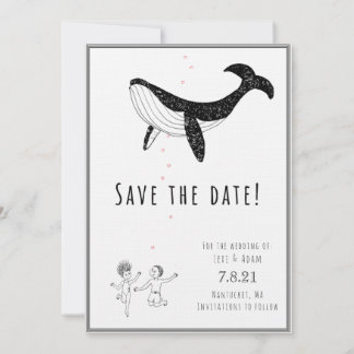 Bewaar de datum - Walvissen verliefd Save The Date