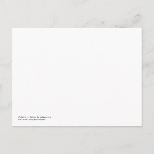 Bewaar de datum White Cherry Blossom Briefkaart (Achterkant)