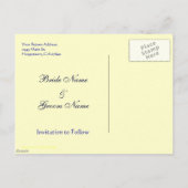 Bewaar de datum White Red Roses Briefkaart (Achterkant)