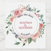 Bewaar de datum wijn label. wijn etiket (Enkel label)