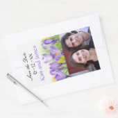 Bewaar de datum Wijnflessen Rechthoekige Sticker (Envelop)