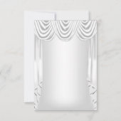 Bewaar de datum zilver wit kaart (Achterkant)