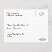 Bewaar de datum Zonnebloem Foto Briefkaart (Achterkant)