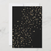 Bewaar de datum Zwart Elegant Script Verjaardag Kaart (Achterkant)